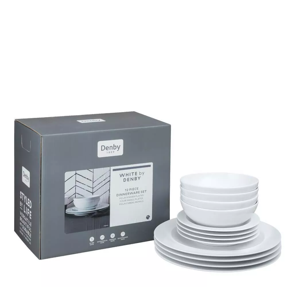 Denby White by Denby 12 Piece Tableware Set